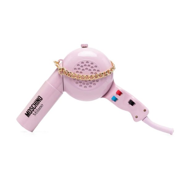 Moschino Handbags - AW21 Moschino Couture Jeremy Scott Blow Dryer Mini Shoulder Bag w/Gold Chains